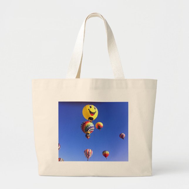Grand Tote Bag Ballons à air chauds (Devant)