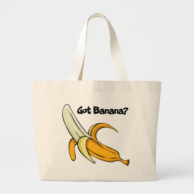 Grand Tote Bag Banane obtenue (Devant)