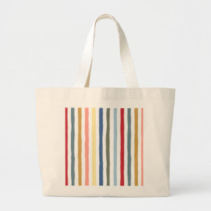 Grand Tote Bag Bandes dessinées à la main dans des couleurs moder