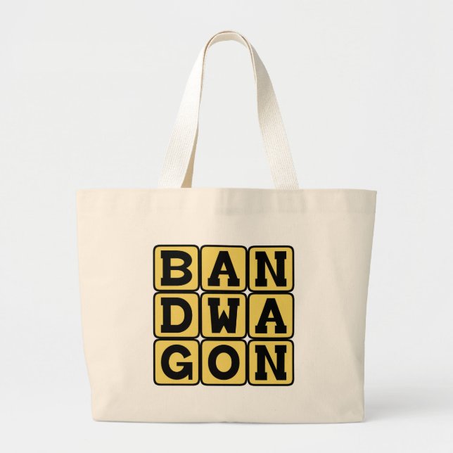 Grand Tote Bag Bandwagon, activité à la mode (Devant)