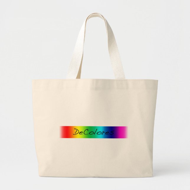 Grand Tote Bag Bannière de DeColores (Devant)