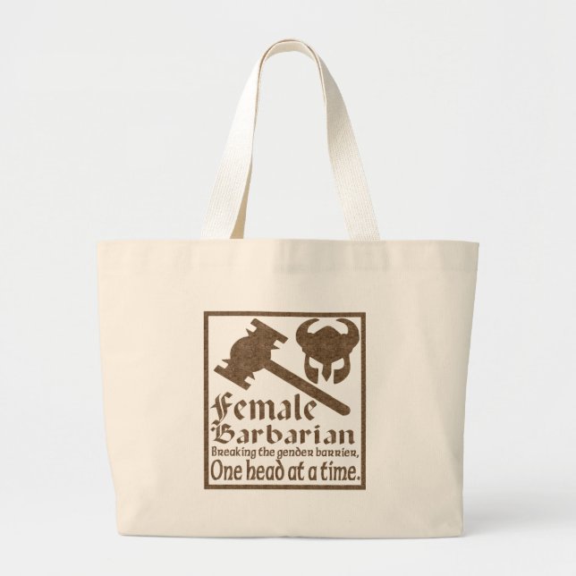 Grand Tote Bag Barbare féminin (Devant)