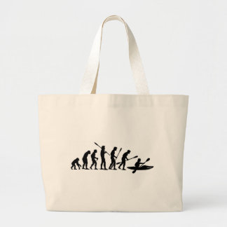 Grand Tote Bag Barbotant l'évolution (kayak)