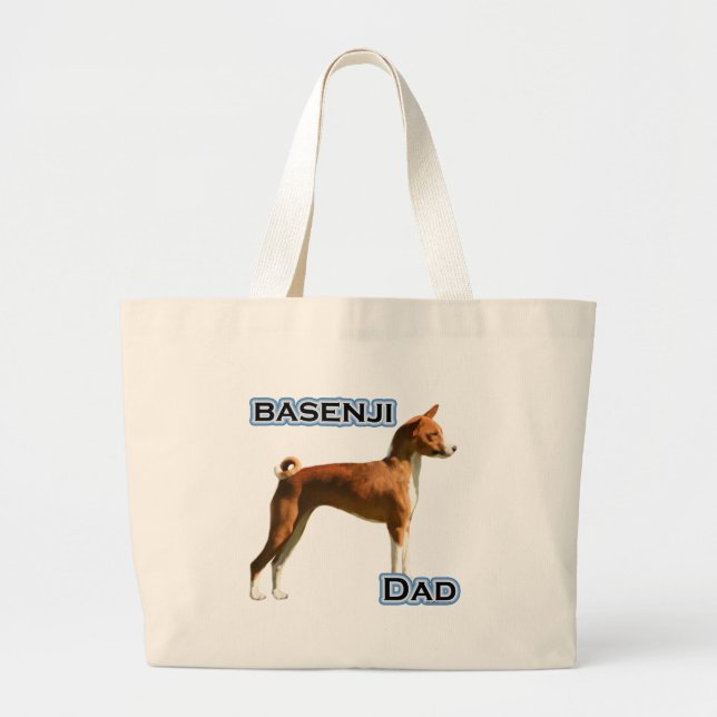 Grand Tote Bag Basenji Papa 4 (Devant)