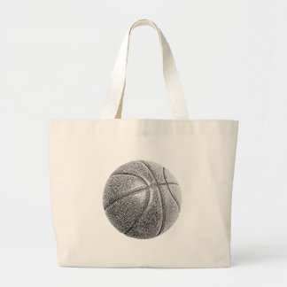 Grand Tote Bag Basket-ball avec effet crayon