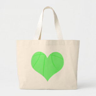 Grand Tote Bag Basket-ball de vert de chaux