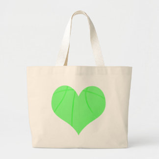 Grand Tote Bag Basket-ball de vert de chaux