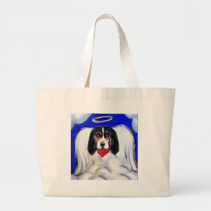 Grand Tote Bag Bassett Hound Angel