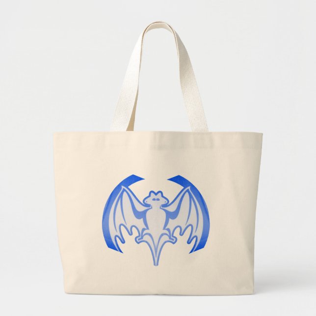 Grand Tote Bag Bat Blue Inv Le MUSÉE Zazzle Cadeaux (Devant)