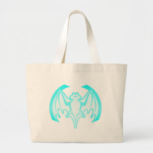 Grand Tote Bag Bat Cyan Inv Le MUSÉE Zazzle Cadeaux