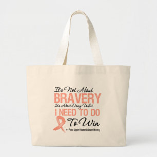 Grand Tote Bag Bataille de cancer du corps utérin