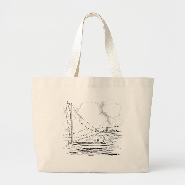 Grand Tote Bag Bateau (Devant)