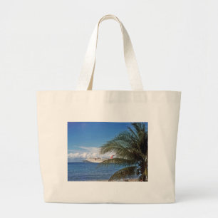 Grand Tote Bag Bateau de croisière de carnaval accouplé à l'î