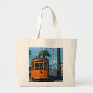 Grand Tote Bag Bâtiment de funiculaire et de ferry de San