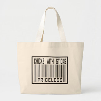 Grand Tote Bag Bâtons de poussins inestimables