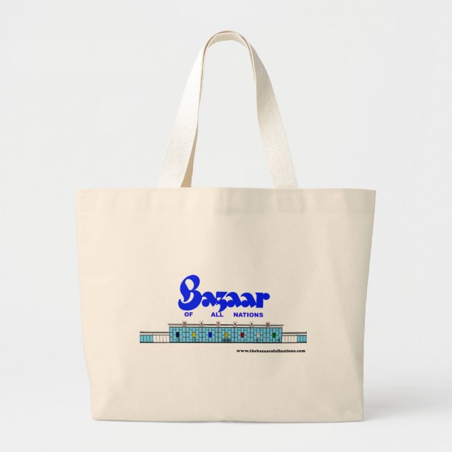 Grand Tote Bag Bazar extérieur Circa 1960 (Devant)