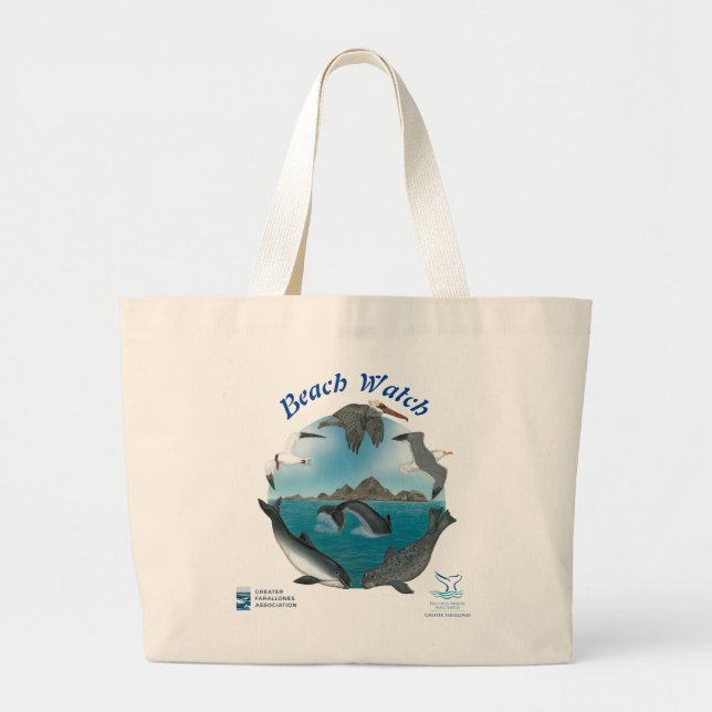 Grand Tote Bag Beach Watch Fourre-tout (Devant)