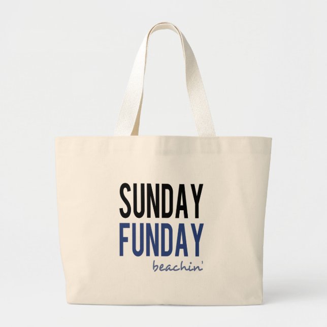 Grand Tote Bag Beachin de Sunday (Devant)