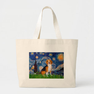 Grand Tote Bag Beagle 7 - Nuit étoilée