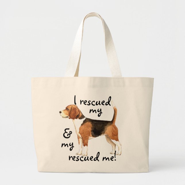 Grand Tote Bag Beagle de délivrance (Devant)