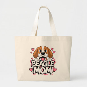 Grand Tote Bag Beagle mignon Maman Cadeau Amoureux des chiens Car