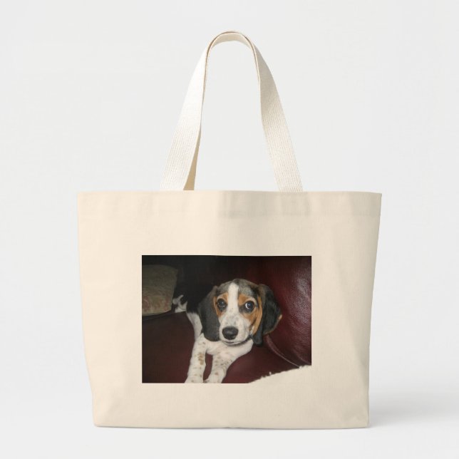 Grand Tote Bag Beagle un dimanche (Devant)