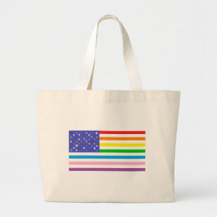 Grand Tote Bag Beau drapeau américain