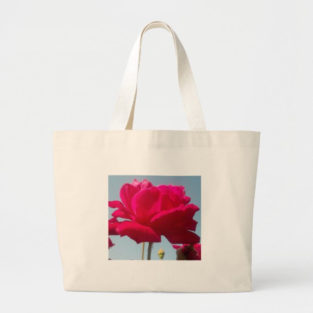Grand Tote Bag Beau Extraordinaire Hakuna Matata Rose pour la mar (Devant)