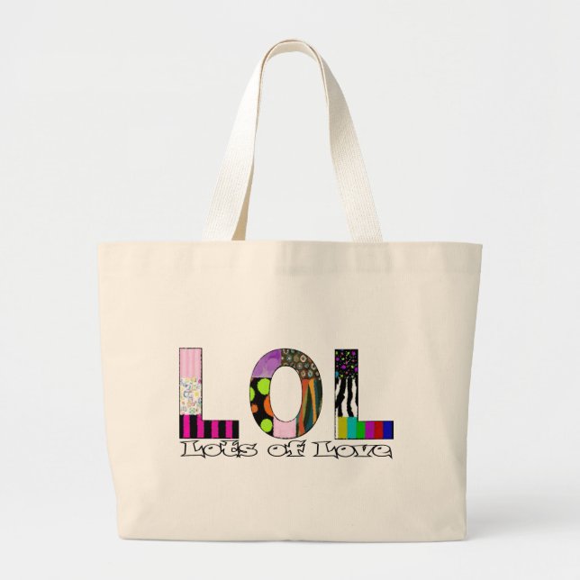 Grand Tote Bag Beaucoup d'amour (Devant)