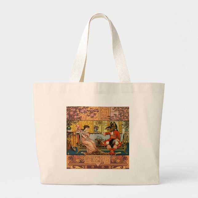Grand Tote Bag Beauté Beast Classic Fairy Tale Caractères (Devant)