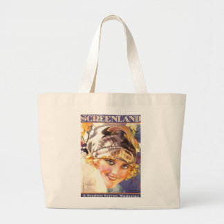 Grand Tote Bag Beauté d'actrice de film silencieux de Marion