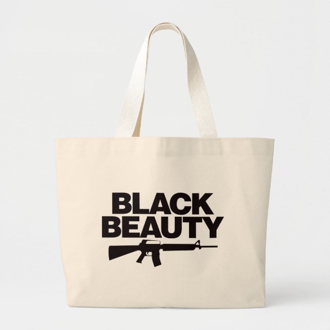 Grand Tote Bag Beauté noire AR - noir (Devant)