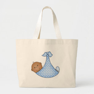 Grand Tote Bag Bébé d'Afro-américain
