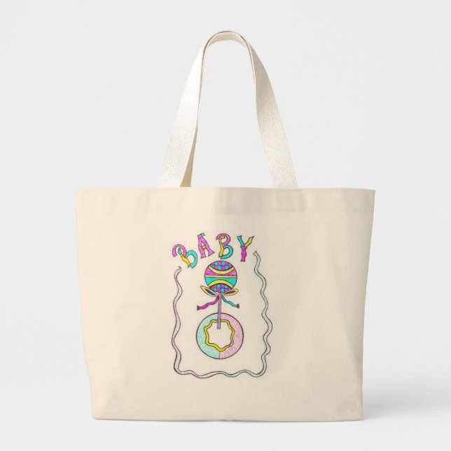 Grand Tote Bag Bébé d'art  (Devant)