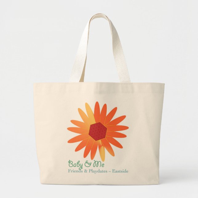 Grand Tote Bag Bébé et moi Fourre-tout (Devant)