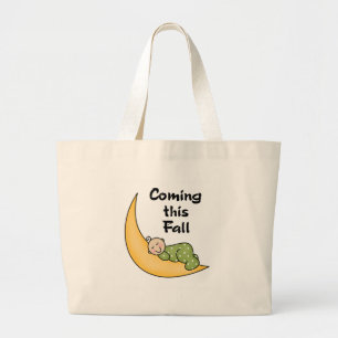 Grand Tote Bag Bébé l'automne de lune