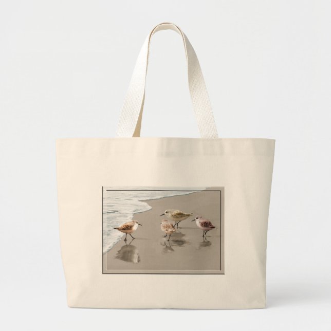 Grand Tote Bag Bécasseaux chez Shoreline (Devant)