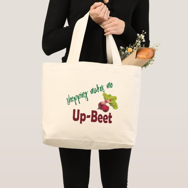 Grand Tote Bag Beet Vegetable Shopping Fun (Devant (produit))