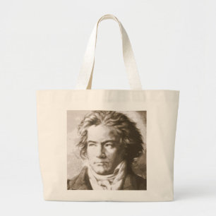 Grand Tote Bag Beethoven À Sepia