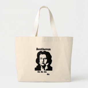 Grand Tote Bag Beethoven drôle