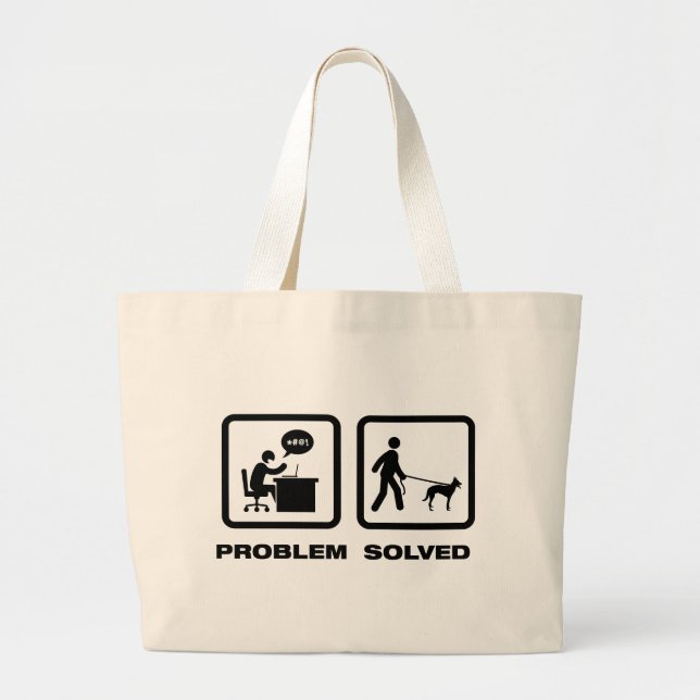 Grand Tote Bag Belge Malinois (Devant)