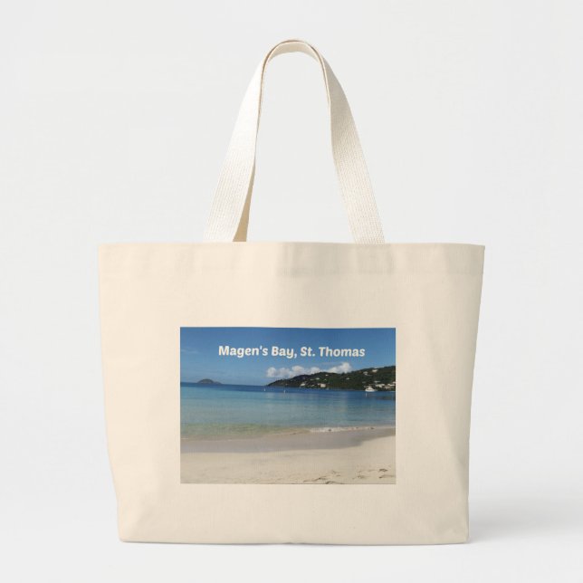 Grand Tote Bag Belle baie de Magen, St. Thomas (Devant)