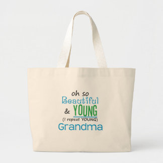 Grand Tote Bag Belle et jeune grand-maman
