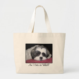 Grand Tote Bag Belle le chien de Shih Tzu