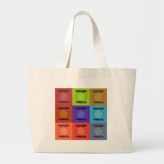Grand Tote Bag Belle Pop Art Extraordinaire belle Impression : En (Devant)