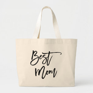 Grand Tote Bag Best Mom Trendy Lettering