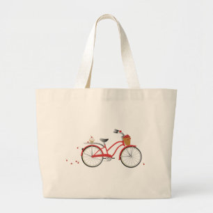 Grand Tote Bag Bicyclette de cerise de Chery