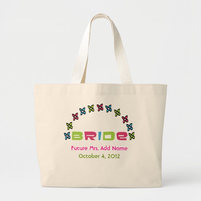 Grand Tote Bag Bientôt être Mme. (Devant)