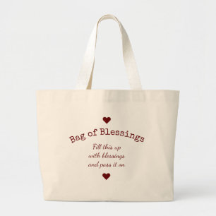 Grand Tote Bag Big Bag of Blessings Pay it Forward Giving Tote