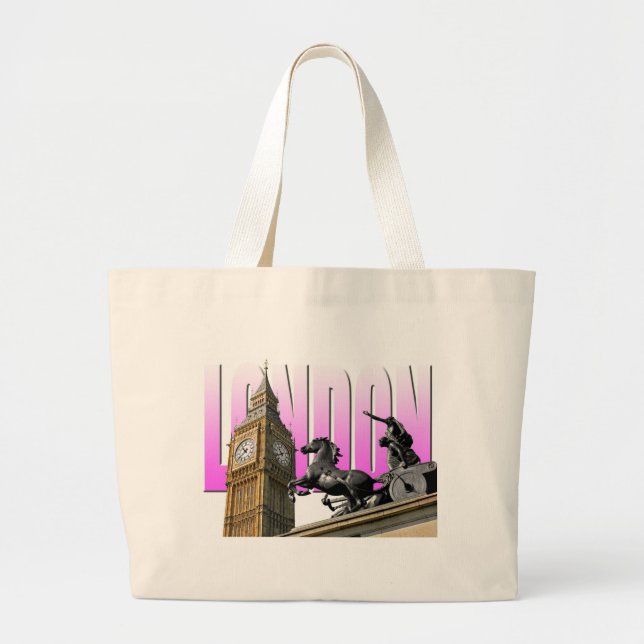 Grand Tote Bag Big Ben-Londres-Angleterre (Devant)
